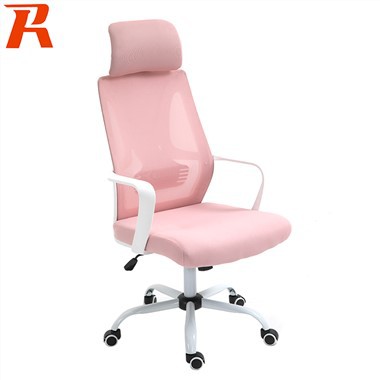 Λευκή καρέκλα γραφείου με προσκέφαλο